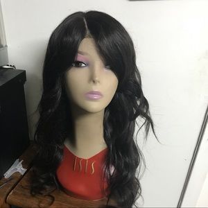 Human hair lace closure wig